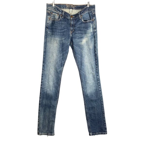 Abercrombie & Fitch Womens Erin Jeans 10 Long Straight Leg Low Rise Y2K Vintage - Picture 1 of 13